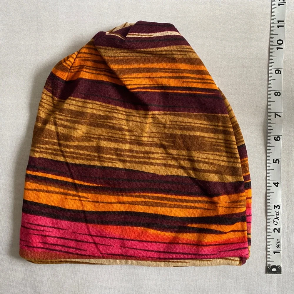1 pc‎ Women's Stripe Brimless Cap - Versatile, Lightweight Beanie Hat